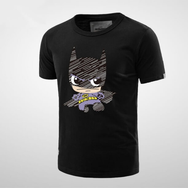 T-shirt do símbolo do Batman dos desenhos animados