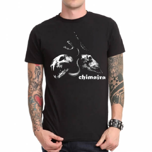 วงดนตรี Chimaira Rock Tshirt Black Heavy Metal 