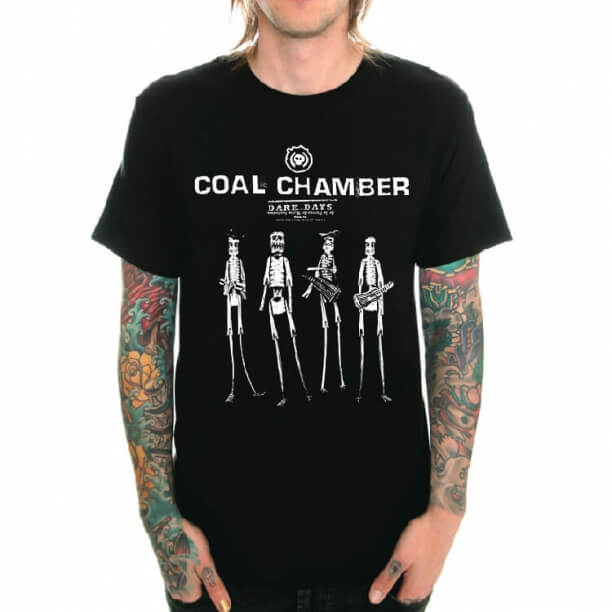 Tee-shirt Rock chambre de charbon noir