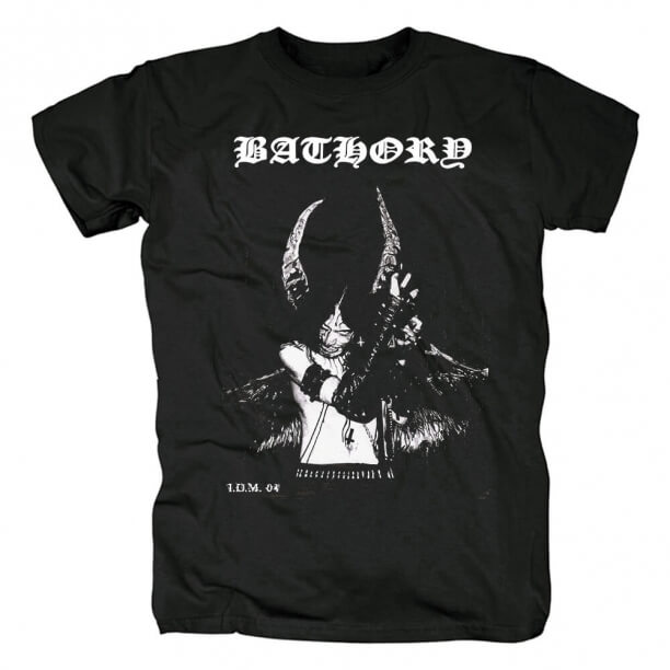 Cool Bathory T-Shirt Black Metal Punk Rock Graphic Tees | WISHINY