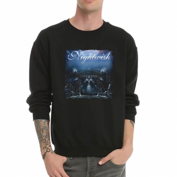 Hoodie preto fresco do pulôver da faixa de Nightwish