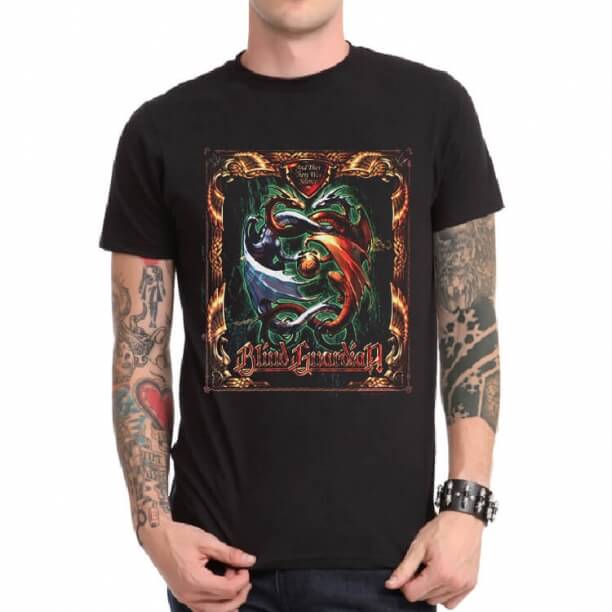 T-shirt Cool Blind Guardian Band Rock per ragazzi