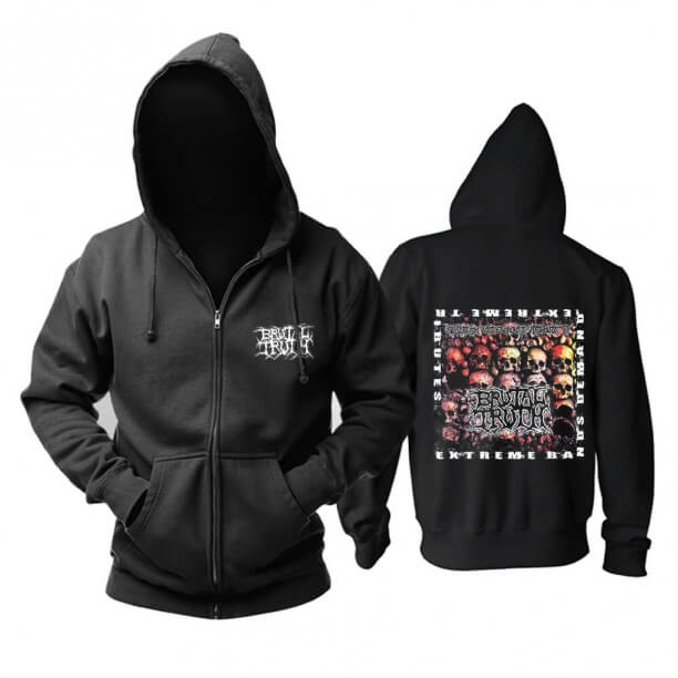 Acımasız Acımasız Gerçek Hoody Metal Müzik Hoodie