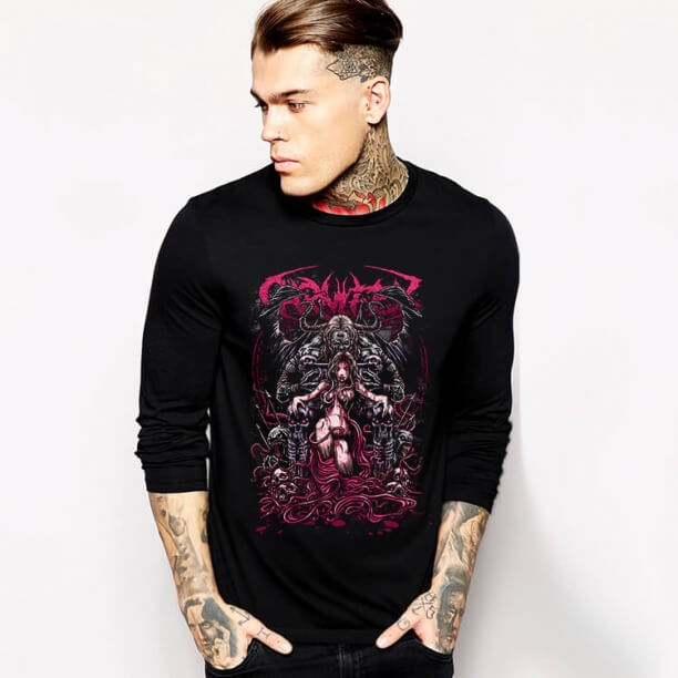 Mát mẻ carnifex dài tay áo thun