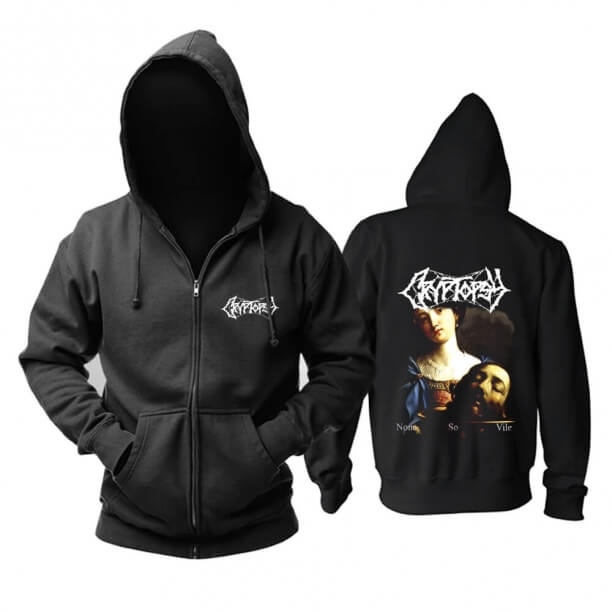 Kühler Kryptopsie-mit Kapuze Sweatshirt-Metallmusik-BandHoodie