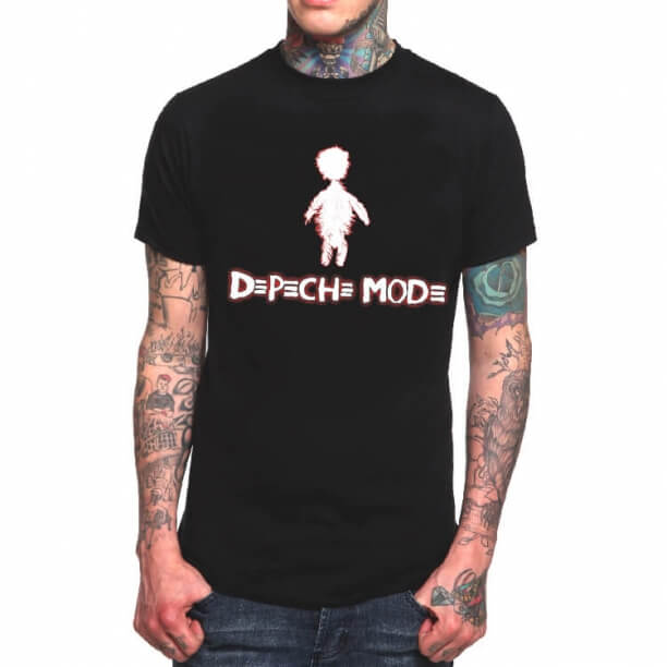 Cool Depeche Mode Rock Tshirt Nero Heavy Metal 