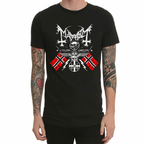 Serin Ağır Metal Mayhem Band Tshirt