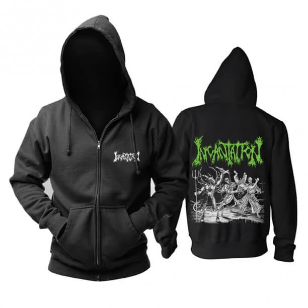 Cool Incantatio Hoodie Nós Metal Música Banda Camisolas