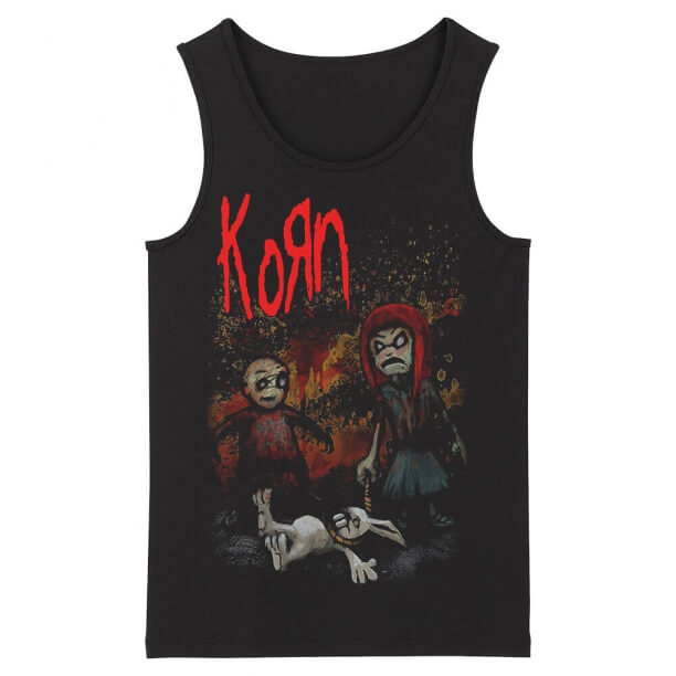 Cool Korn Sleeveless Tshirts California Metal Tank Tops