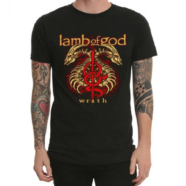 Cool Lamb of God camiseta Black Metal Tee