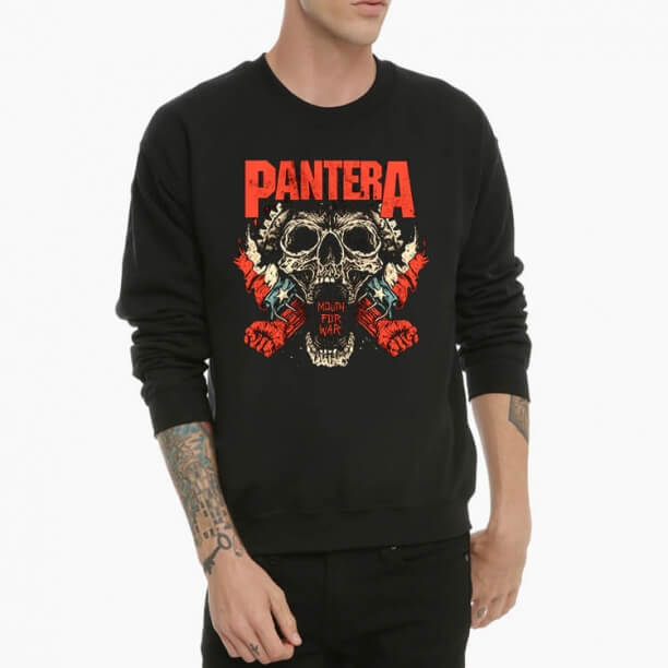 Cool Pantera Band Hoodie Balck Metal Svetr