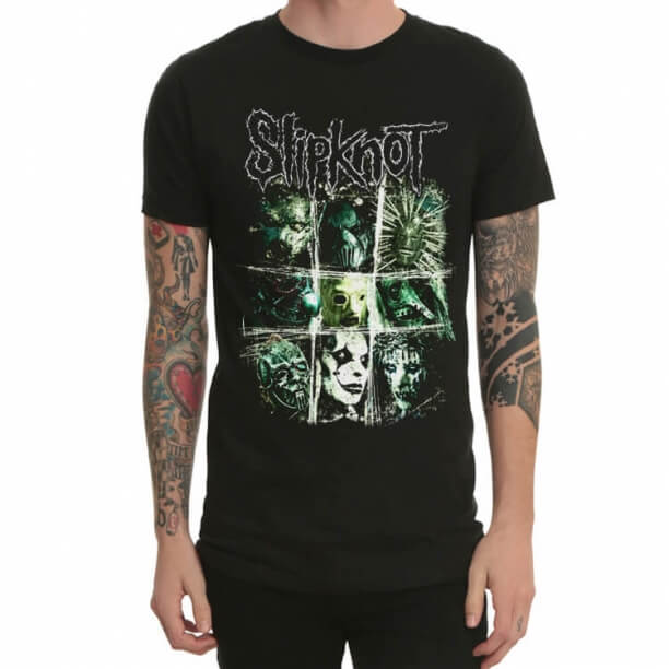 Cool Slipknot Heavy Metal Rock T-Shirt Noir