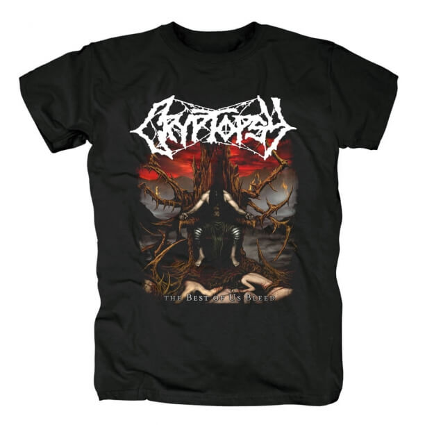 Banda Cryptopsy O Melhor De Nós Sangre T-shirt T-Shirt De Metal