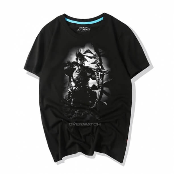  Mørke Hanzo Tshirts Overwatch Top