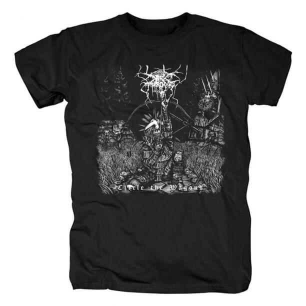 Darkthrone Circle The Wagons Tシャツブラックメタルシャツ