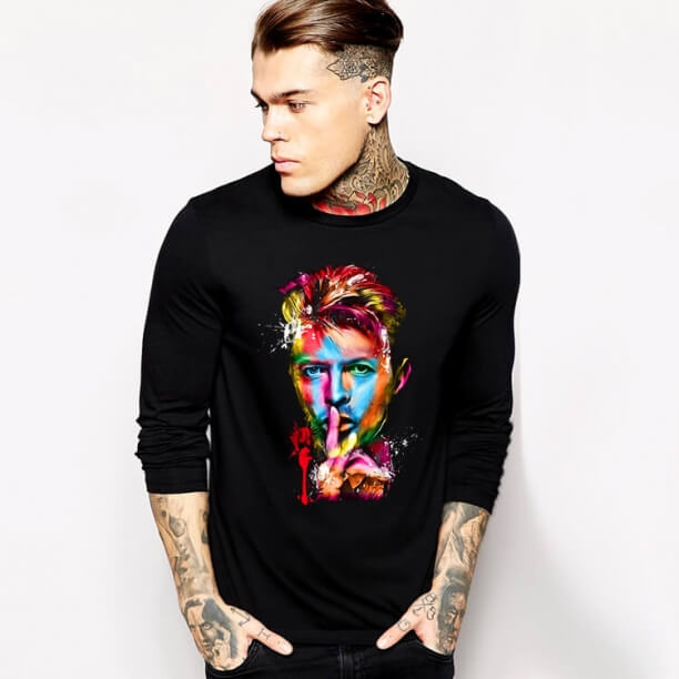 David Bowie Long Sleeve T-Shirt Metal 