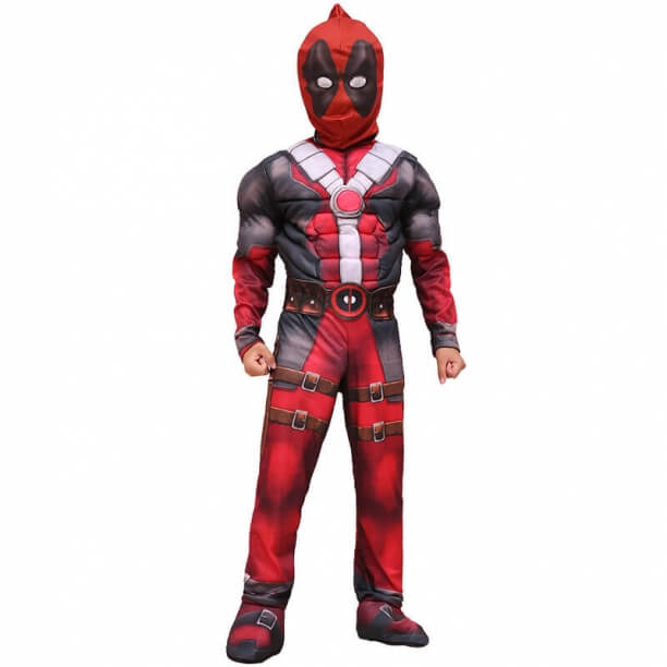 Deadpool Muscle Cosplay For Kids Movie Cosplay Costume For Party Halloween 