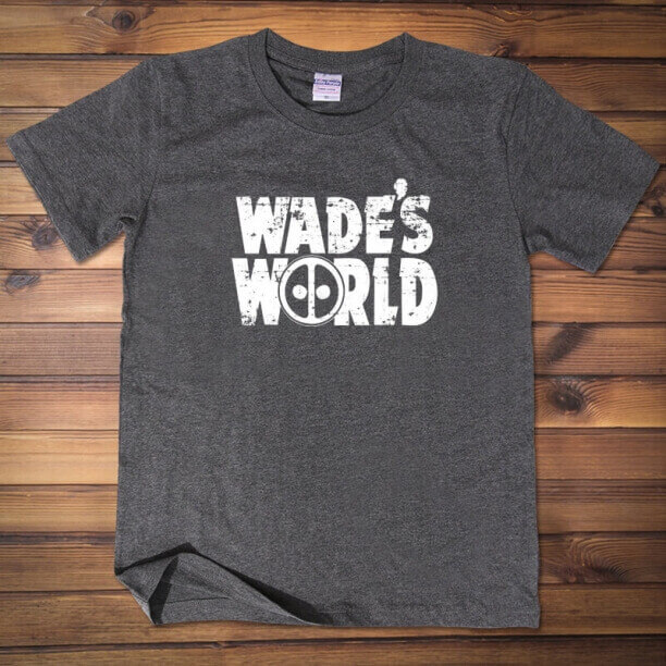 デッドプールタコシャツWade's World Tshirt Mens