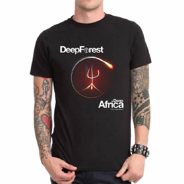 Deep Forest Rock T-Shirt Black Metal greu