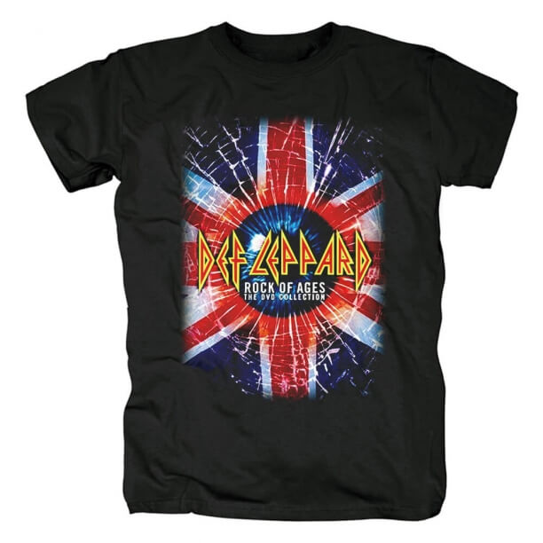 T-shirt da faixa de Def Leppard T-shirt do punk rock do metal do Reino Unido