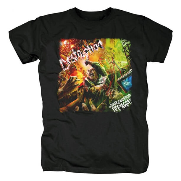 Destruction Band Live In Agony T-Shirt Camicie in metallo