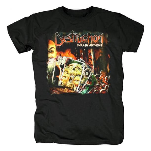 Destruction Band Thrash Anthems T-Shirt T-Shirt in metallo