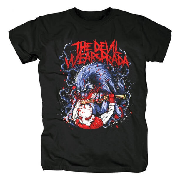 The Devil Wear T-Shirt Rock Gravuri Tee