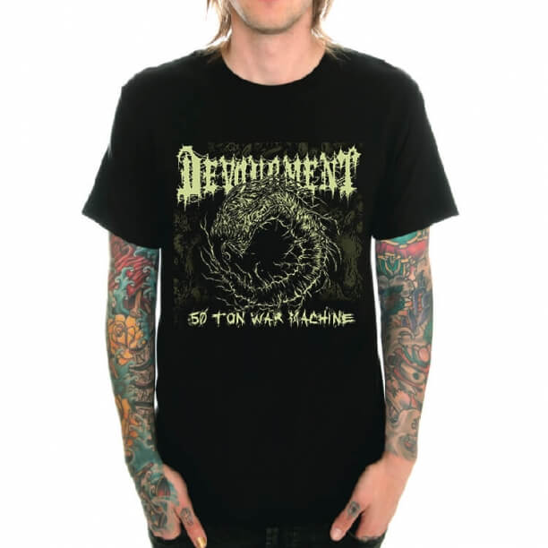 Devourment Band Tshirt Preto Metal Pesado