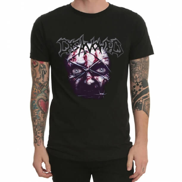 Maglietta band rock sconfessata T-shirt heavy metal nera