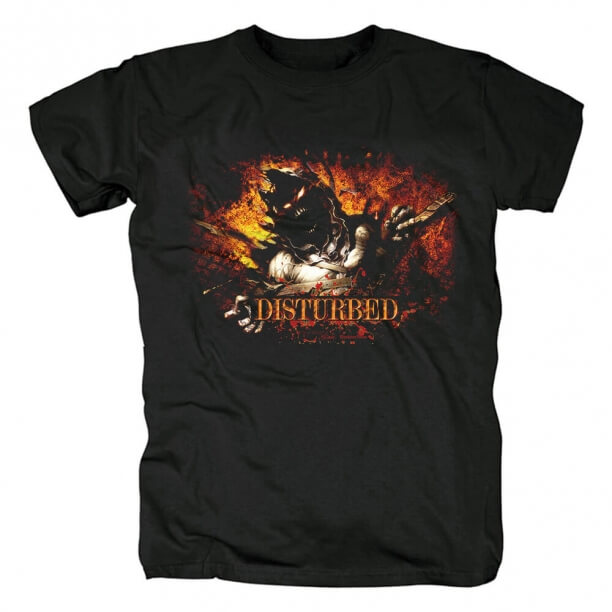 T-Shirt Punk Rock in metallo Chicago Disturbed Tees