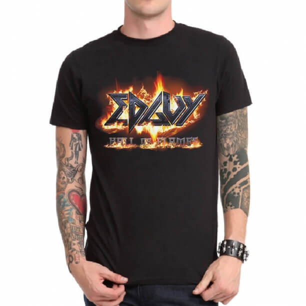 Ed Guy Band Rock T-Shirt Black Heavy Metal 