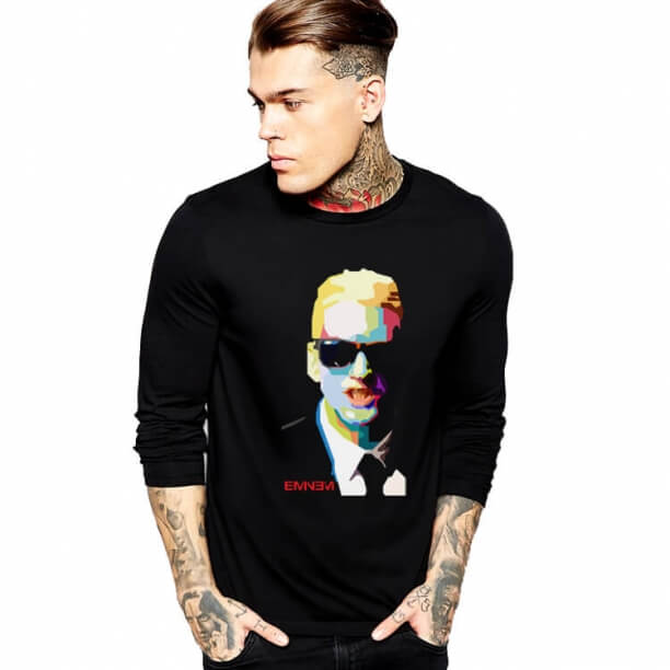 Eminem Tricou cu maneci lungi Rap Hip Hop Tee