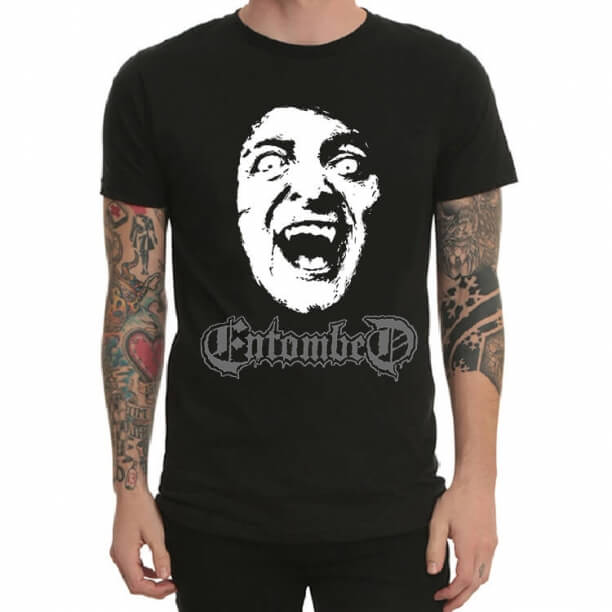 T-shirt Entombed da rocha da faixa