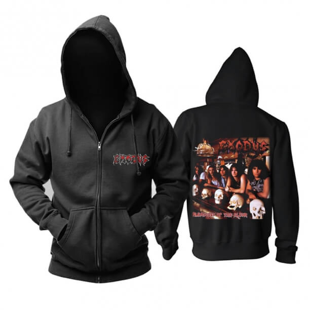 Felpe con cappuccio Exodus Pleasures Of The Flesh con cappuccio Uk Metal Music Band Hoodie