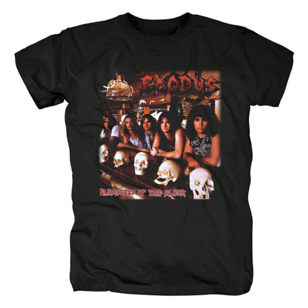 T-shirt Exodus Pleasures Of The Flesh T-shirt con fascia in metallo uk