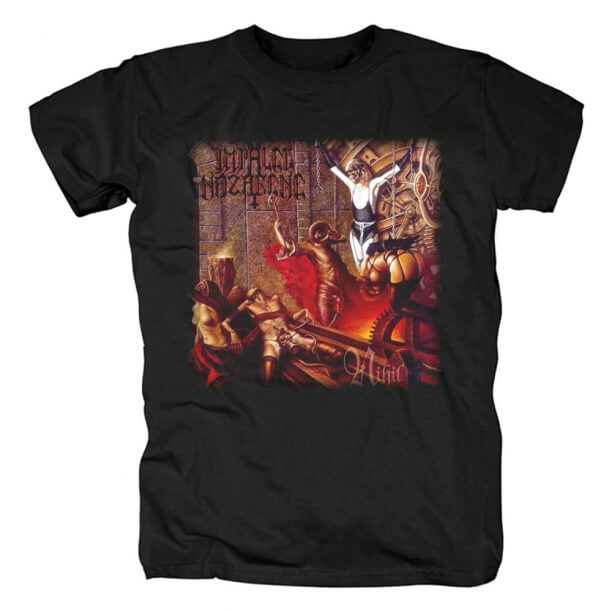 フィンランドブラックメタルグラフィックティーImpaled Nazarene Tシャツ