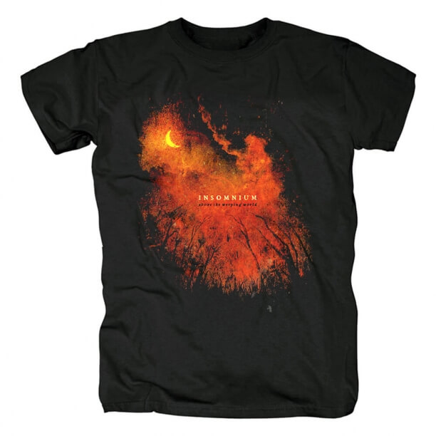 T-shirt do Insomnium da qualidade dos T do gráfico do metal de Finlandia