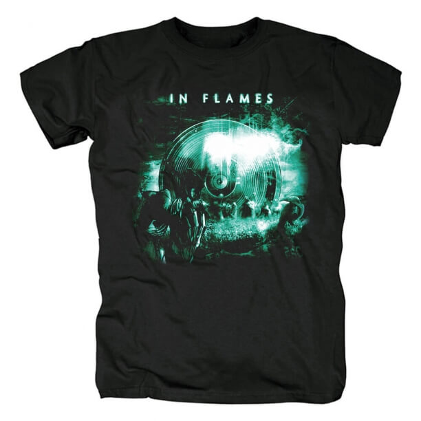 Tee shirt In Flames Tees Suède Metal