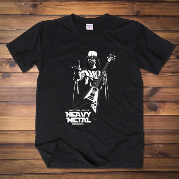 Funny Heavy Metal Stil Darth Vader Tricou