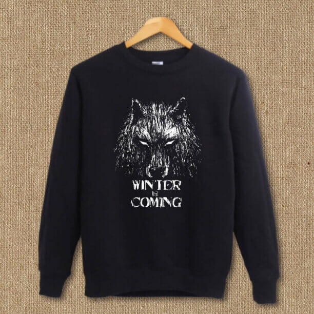 Game of Thrones House Stark Wolf Se acerca el invierno con capucha