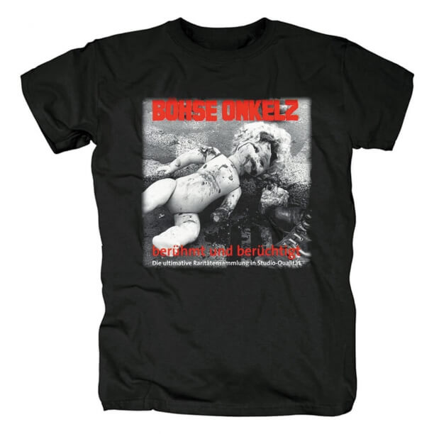 Germania Bohse Onkelz T-Shirt Camicie punk rock in metallo