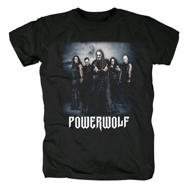 ドイツハードロックブラックメタルティーズPowerwolf Tシャツ