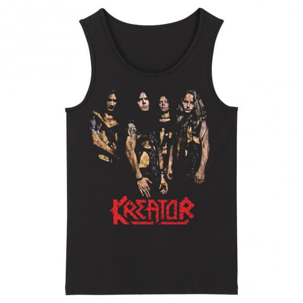 Germany Metal Sleeveless Graphic Tees Kreator Tank Tops