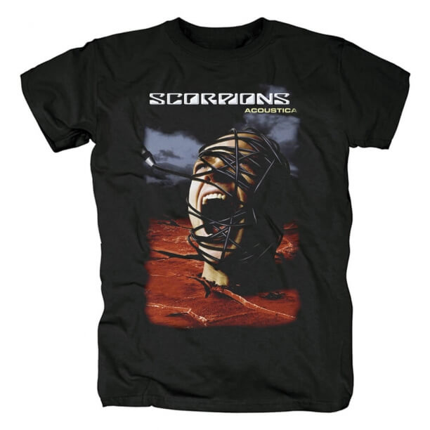 Tyskland Scorpions Acoustica T-shirt Metal Rock Grafiske T-shirts