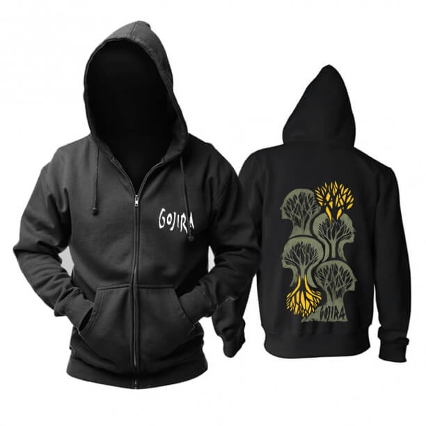 Gojira Hooded Sweatshirtsフランスメタルパンクバンドフーディー