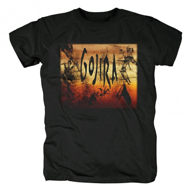 Gojira T-Shirt France Black Metal Punk Rock Band Shirts