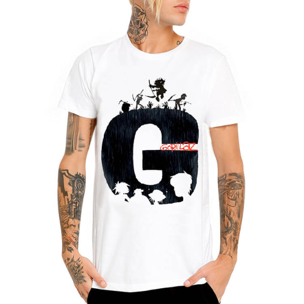 Rock Off Gorillaz Humanz Ufficiale Uomo Maglietta Unisex