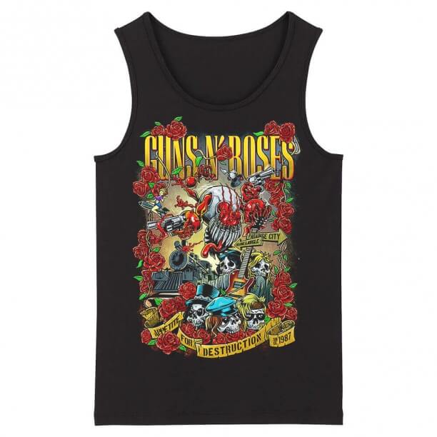 Guns N' Roses Sleeveless Tshirts Us Hard Rock Tank Tops