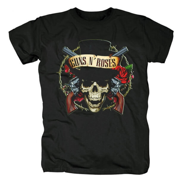 Guns N 'Roses T-Shirt Abd Kafatası Rock Grubu Gömlek