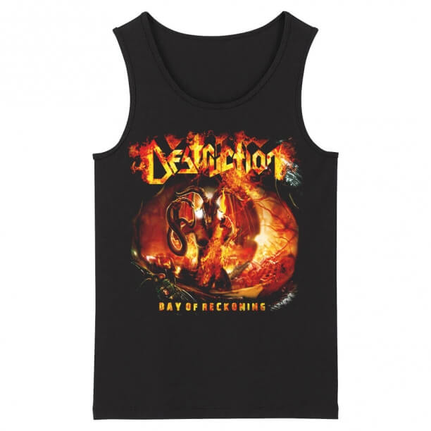 Hard Rock Sleeveless Graphic Tees Personalised Destruction Tank Tops